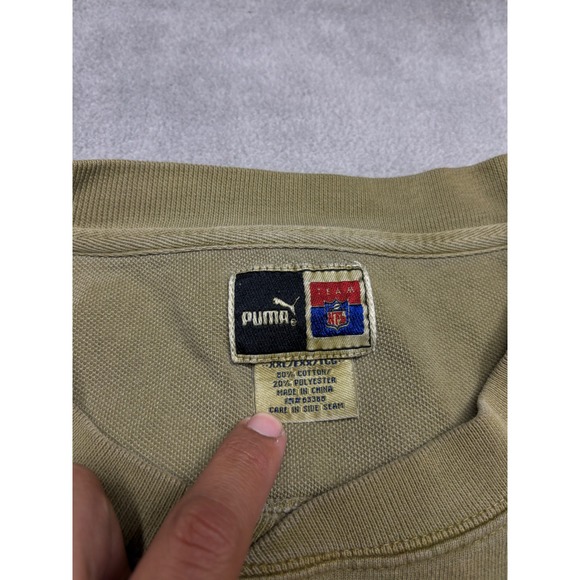 Vintage Denver Broncos Green Puma NFL Team Apparel Crewneck Sweatshirt XXL - Picture 2 of 11